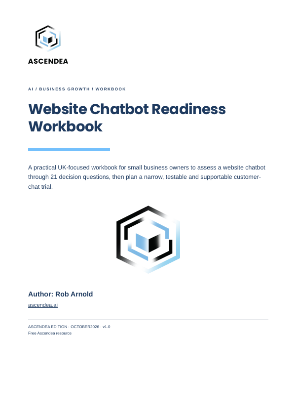 Cover of Website Chatbot Readiness Workbook