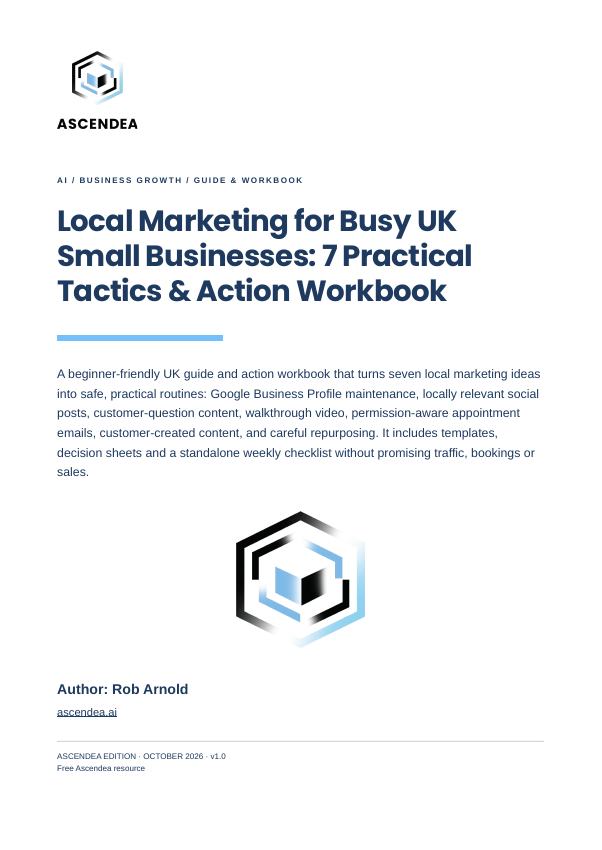 Cover of Local Marketing for Busy UK Small Businesses: 7 Practical Tactics & Action Workbook