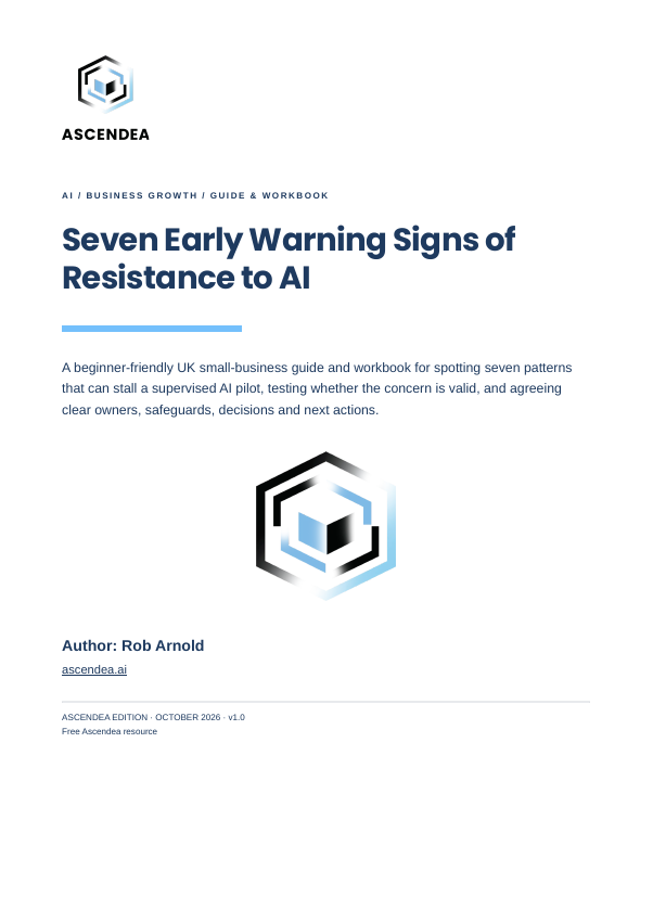 Cover of Seven Early Warning Signs of Resistance to AI