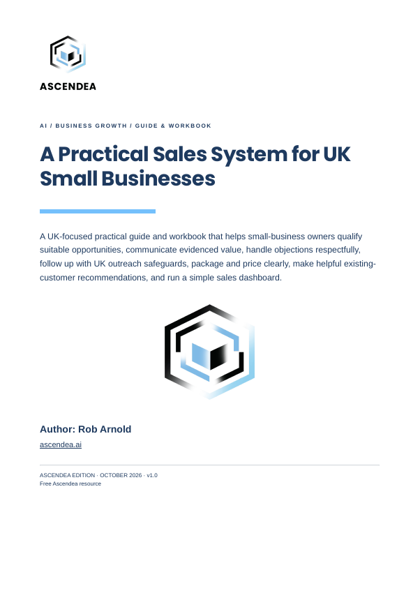 Cover of A Practical Sales System for UK Small Businesses