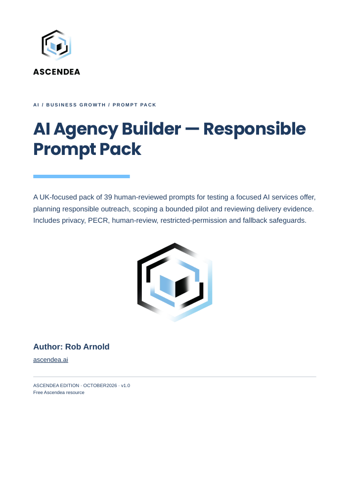 Cover of AI Agency Builder — Responsible Prompt Pack