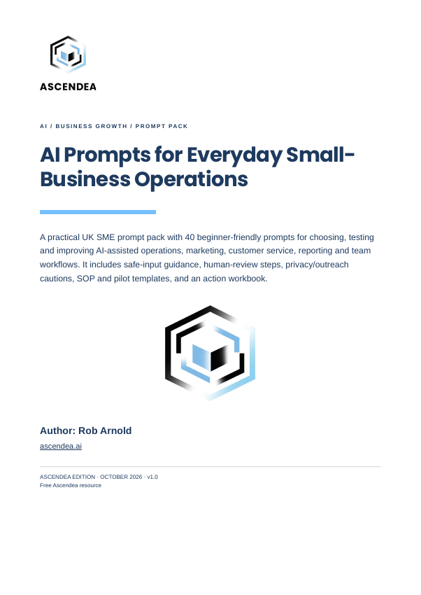 Cover of AI Prompts for Everyday Small-Business Operations