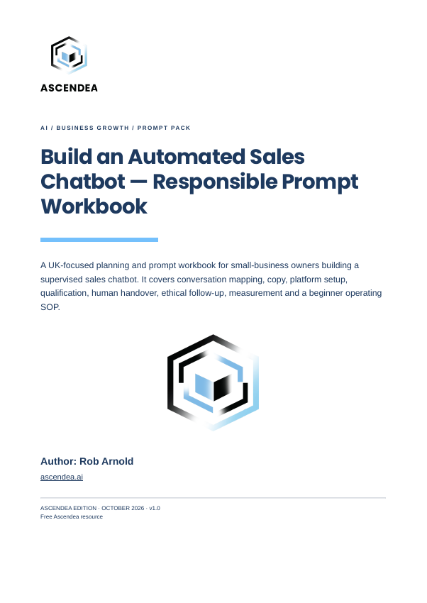 Cover of Build an Automated Sales Chatbot — Responsible Prompt Workbook
