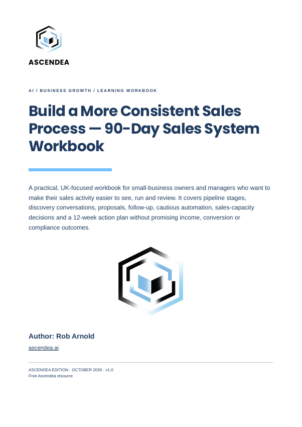 Cover of Build a More Consistent Sales Process — 90-Day Sales System Workbook