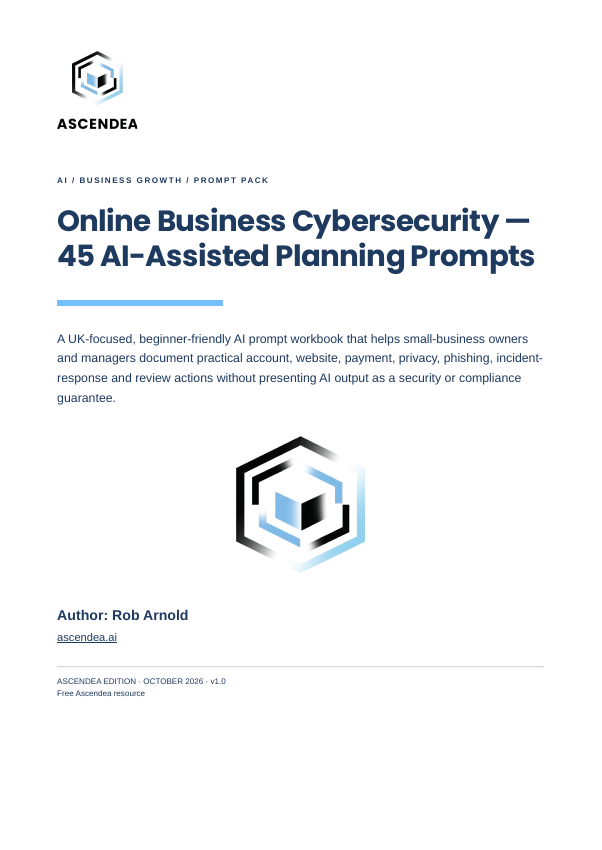 Cover of Online Business Cybersecurity — 45 AI-Assisted Planning Prompts