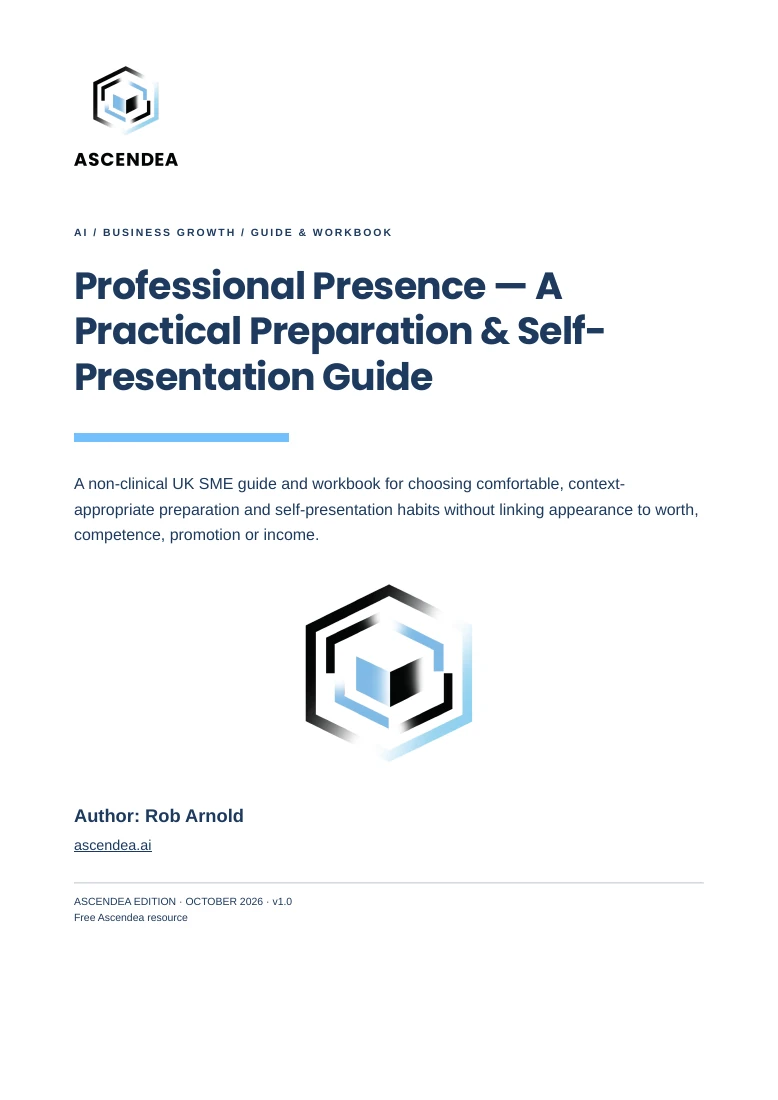 Cover of Professional Presence — A Practical Preparation & Self-Presentation Guide