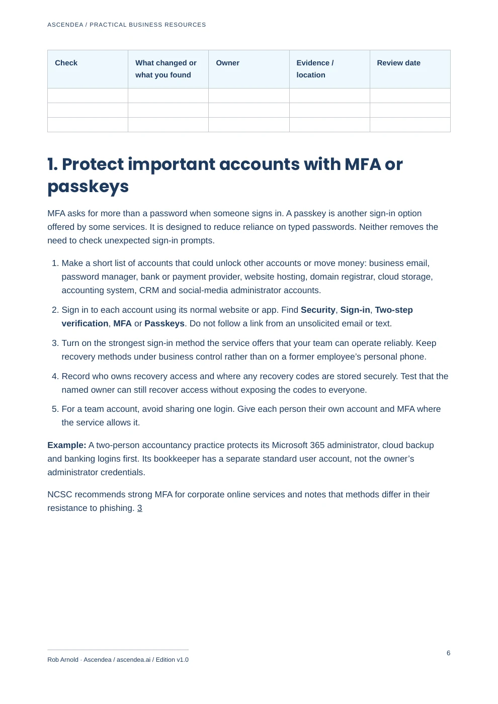 Preview of PDF page 6 from 21 Practical Cyber-Security Checks for UK Small Businesses