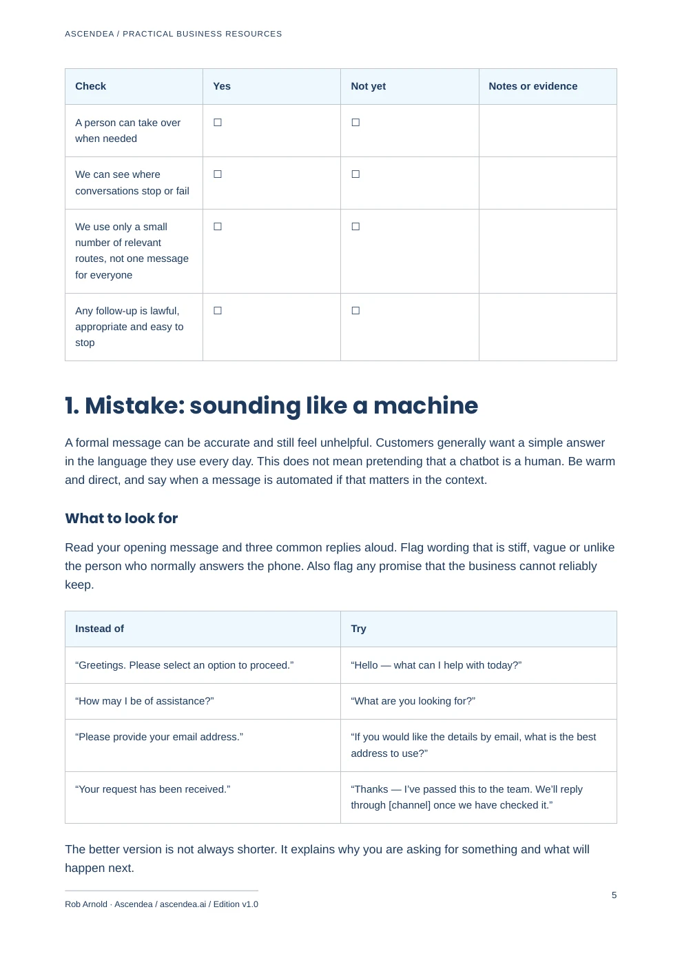 Preview of PDF page 5 from Fix Your Sales Chatbot