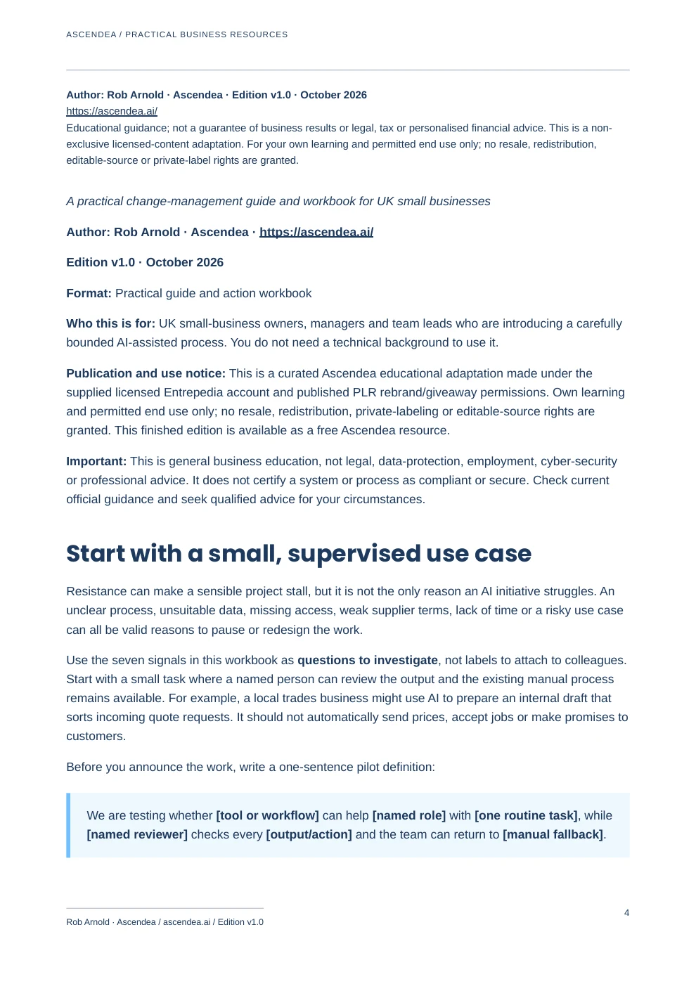 Preview of PDF page 4 from Seven Early Warning Signs of Resistance to AI