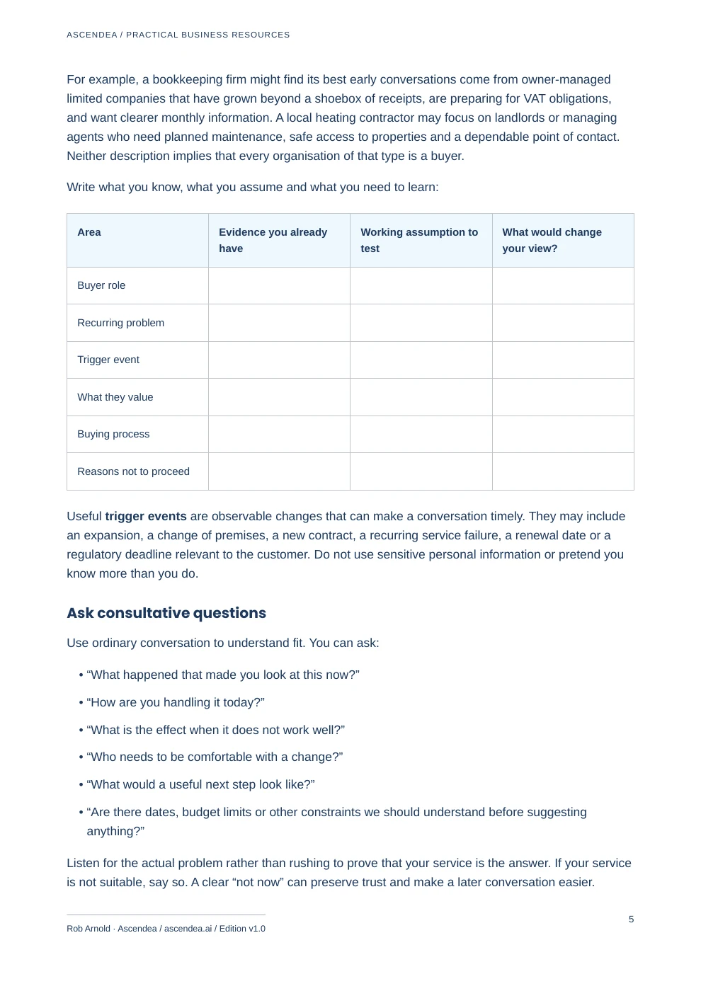 Preview of PDF page 5 from A Practical Sales System for UK Small Businesses