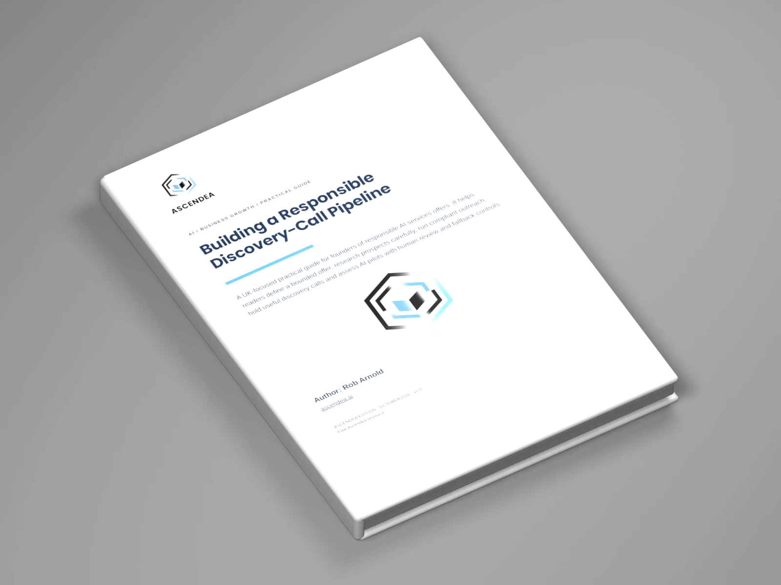 3D digital book mockup of Building a Responsible Discovery-Call Pipeline