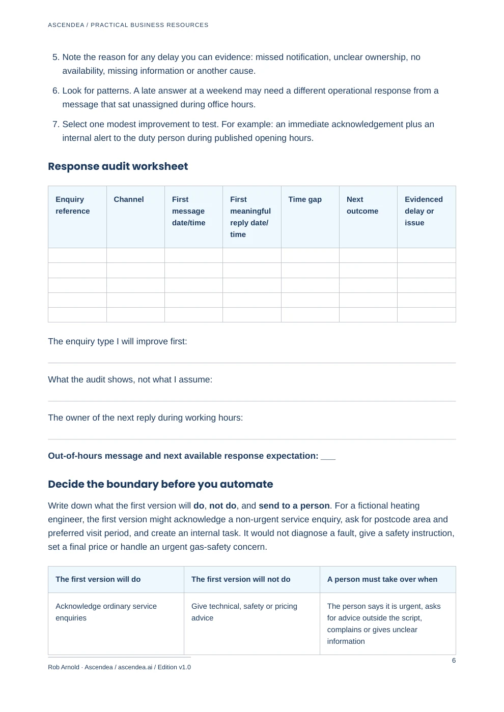Preview of PDF page 6 from Practical Chat Lead Routing in 7 Days