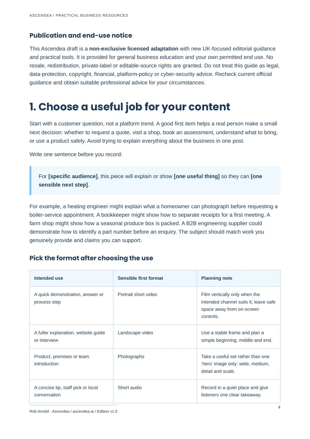 Preview of PDF page 4 from Phone-First Content Production for UK Small Businesses
