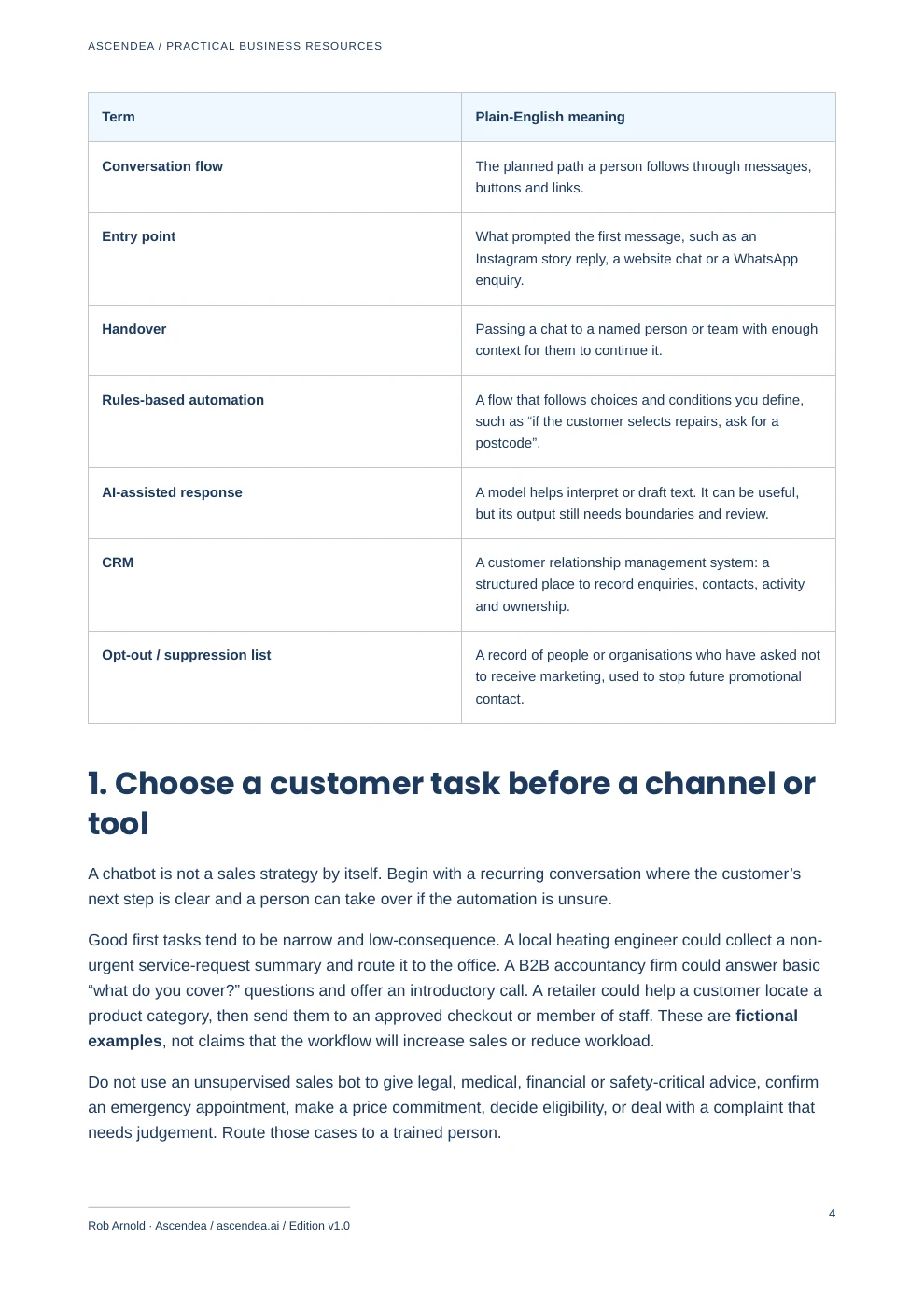 Preview of PDF page 4 from Conversational Sales Automation for UK Small Businesses