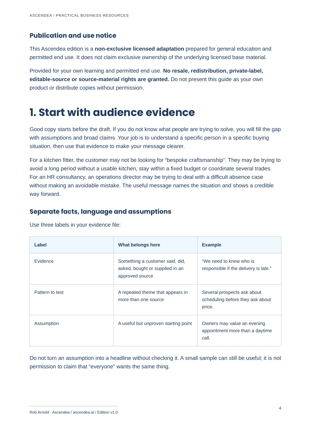 Preview of PDF page 4 from Content That Earns Trust — A Practical Guide & Workbook for UK Small Businesses